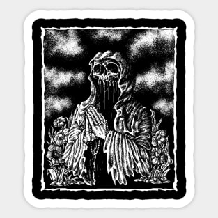 Pray Of Darkness Horror Sticker